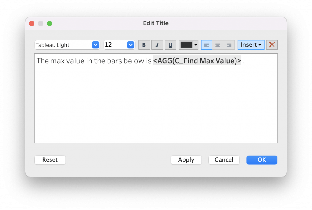 de hoogste waarde met koeienletters bovenin beeld