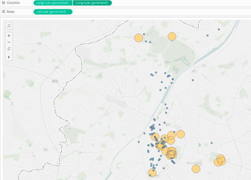 dual axis for buffer calculation