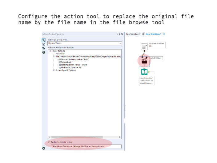 open excel tabs using Alteryx