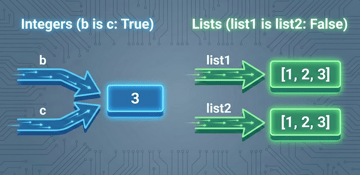 Python Ids and the difference between == and is